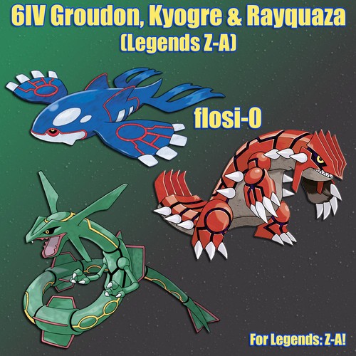 6iv shiny groudon kyogre - shiny,