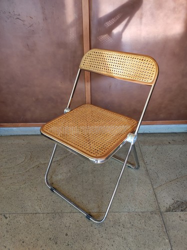 Sedia plia con paglia - , di