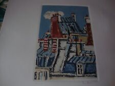 ORFEO TAMBURI ACQUAFORTE ACQUATINTA CON TIMBRO A SECCO ORIGINALE 70X50