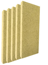 Kit pannelli vermiculite refrattaria 20,25, 30 mm rivestimento camera di combustione stufe camini