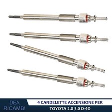 4x Candelette per TOYOTA RAV 4