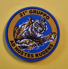 PATCH TOPPA 21°GRUPPO AD HOSTES RUGENS AERONAUTICA MILITARE GOMMA