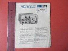 1975 - Foglio informativo pubb -Transitter Drake T-4XC - The C-Line - Radio CB -