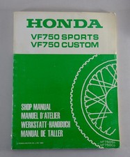 Manuale officina supplemento Honda VF 750 Sports / VF 750 Custom Stand 1982