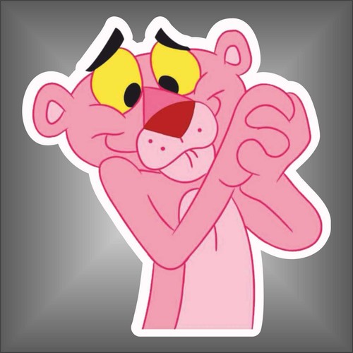 Adesivo pantera rosa funny - adesivo,