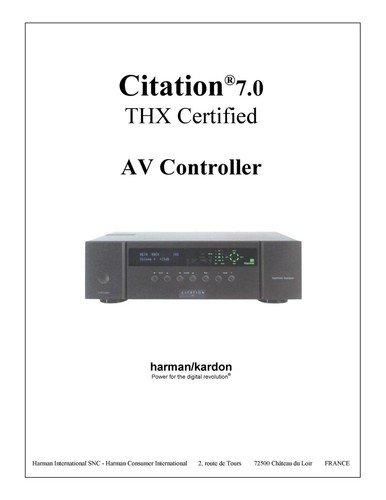 Manuale servizio per harman - manuale,