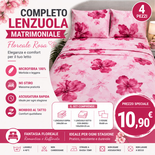 Completo lenzuola matrimoniale - completo,