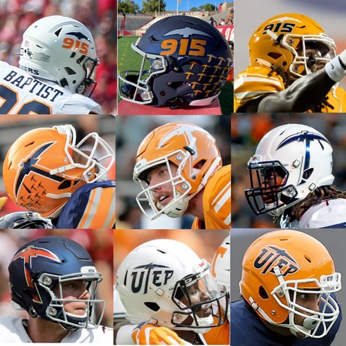 Mini casco utep miners calcio - mini,