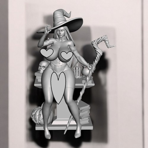 Fanart figura strega aerografo - strega,