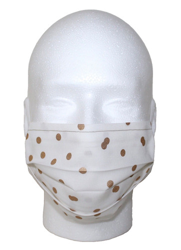 Maschera viso bianca oro - viso, ~