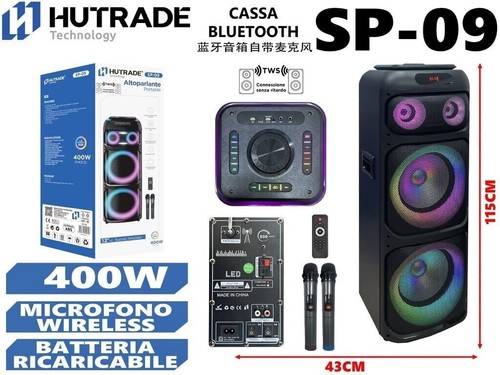 Cassa amplificata 400w - cassa, sp-09