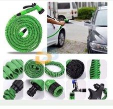 TUBO ESPANDIBILE 30 MT. ANNAFFIA GIARDINO + PISTOLA POMPA GIARDINAGGIO Blu