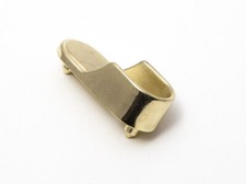 100 X Supporti Per Pali Di Armadio In Ottone Placcato Ovali 45Mm X 16Mm Diá.