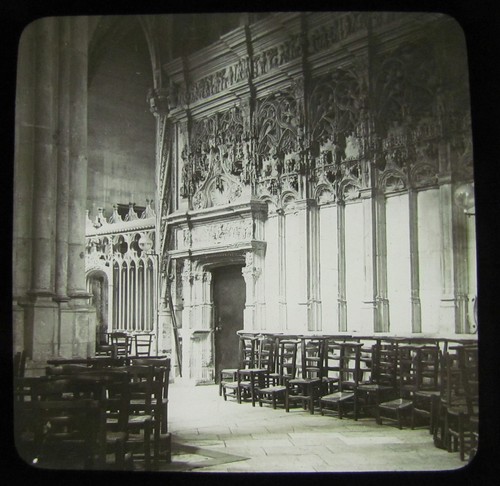 Glass magic lantern slide - lantern,