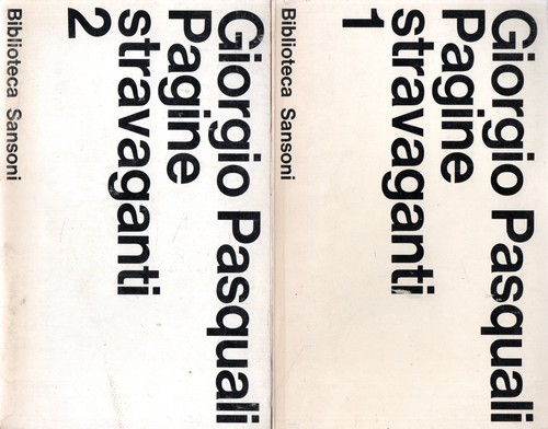 Pasquali giorgio pagine - giorgio.,