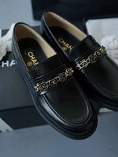 Mocassini Chanel neri in pelle