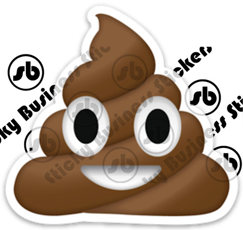 Adesivo cacca emoji - adesivo, icona