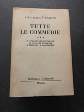 Plauto Tutte le Commedie (III)