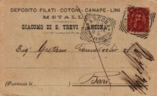 Ancona - Deposito Filati Cotoni Canape Lini ... - commerciale F. piccolo spedita