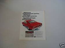 advertising Pubblicità 1967 OPEL REKORD COUPE'