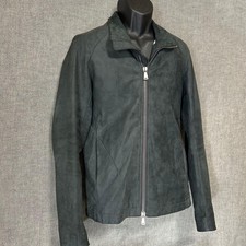 Giacca pelle usata 10sei0otto giubbino singolo cavaliere esterno uomo taglia M nero