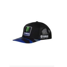VR46 Cappellino Con Visiera Replica Team Yamaha Monster ,Uomo,One Size,Nero