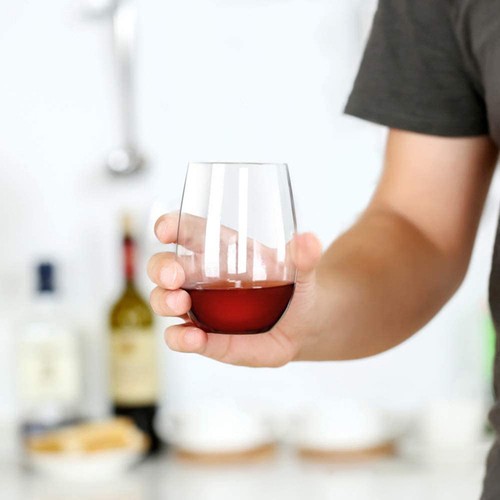 Bicchiere vino plastica - vino, in