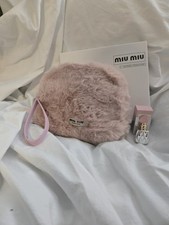 Miu Miu Pink Fluffy Wristlet Pouch + Mini Profumo Set 9ml | Regalo GWP con...