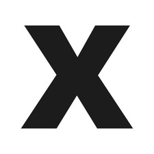 Adesivo Lettera X Iniziale