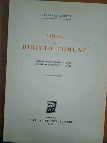 Giuseppe ermini corso di - ,