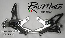 PEDANE ARRETRATE REARSETS KAWASAKI Z 750 2007-2014 NERO BLACK