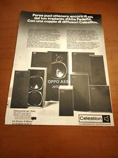1976 CELESTION LOUDSPEAKERS DIFFUSORI SERIES DITTON HADLEIGH COUNTY VINTAGE AD