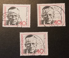 Francobollo 3x Kurt Schumacher