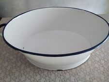 tinozza  in ferro smaltato con