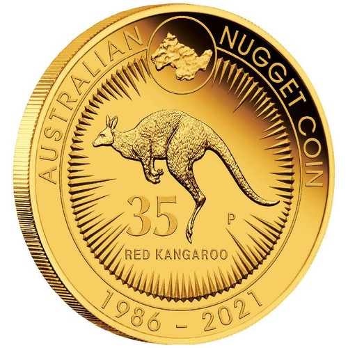 Moneta oro canguro - pepita, 35
