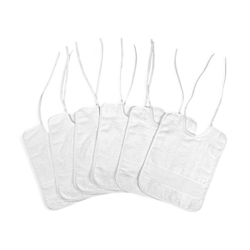 Set bavaglini bianchi in - 6,