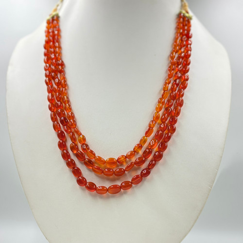 Collana corniola arancione