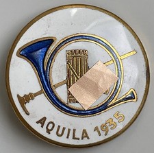 Distintivo Concorso Ippico l'Aquila 1925 Cavalli Equitazione Ippica
