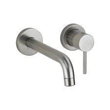 Miscelatore monocomando lavabo a parete PVD Nichel Antico con corpo incasso Pain