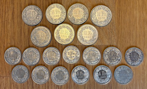 Svizzera lotto monete 7 - svizzera,