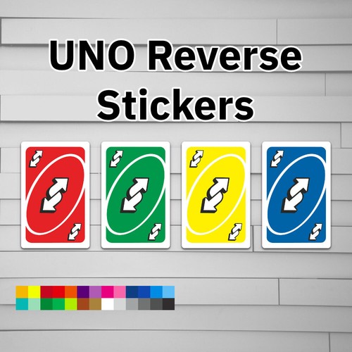 Adesivo uno reverse card - uno,