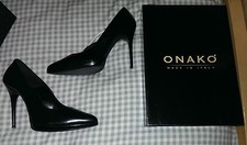 Scarpe tacco nere onako - tacco,