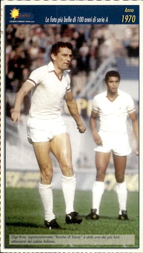 Cartolina calcio calciatore