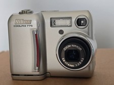 Nikon Digital Camera Coolpix 775 2.1MP Silver Tested+battery+memory card+charge
