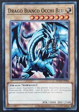 Drago bianco occhi - blu, in