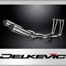 Yamaha FJR1300 2006-23 Impianto di Scarico Completo 4-2 343mm X-Oval Silenziatori Inox