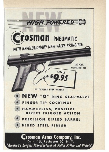 1952 crosman arms valvola - crosman,