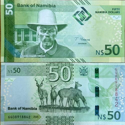 Namibia dollari 2026 - 50, p