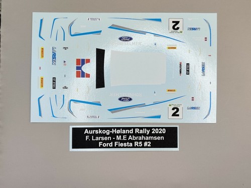 Decalcomanie ford fiesta - 1/43,