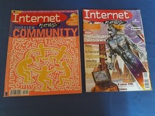 INTERNET NEWS Coppia Riviste Vintage Informatica Retrocomputer Apr_1999 Gen_2001